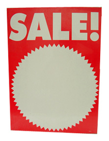 Shop Sign Sale Large 490 x 365mm Pack 20